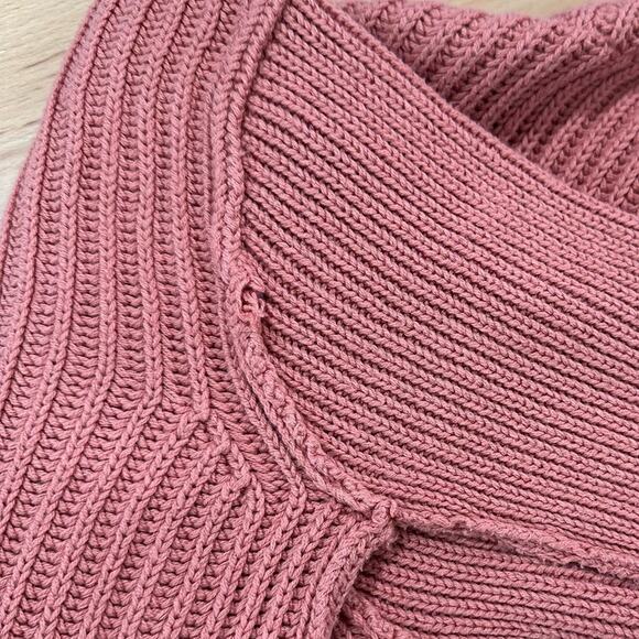 Free People Layer Cake Sweater Knit Turtleneck Pink size Small - Picture 8 of 8
